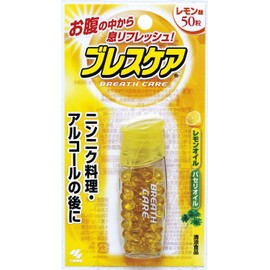 Breath Care Refreshing Capsules Drink with Water, Lemon, 50 Tablets