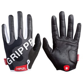 Hirzl Grippp Tour 2.0 Full Finger Unisex Cycling Gloves (White/Black, X-Large/10)