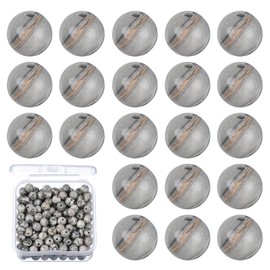 PATIKIL 200 Pcs Natural Stone Beads, 4mm Gray Map Stone Beads for Jewelry Making Bracelet Necklace Earrings Gemstone Round Loose Beads DIY Gifts for Women