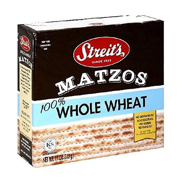 Streits Whole Wheat Matzo, 11oz (3 Pack)