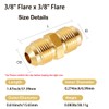 Breezliy 3/8" Male Flare x 3/8" Male Flare Connector Gas