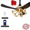 Unbranded 28" Smart Ceiling Fan Light LED, Remote App Control,