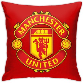 ZFENGYYUAN Manchester Home Throw Pillow Case Couch Sofa Bedroom Decor Square Cushion Covers football 18x18 Inch TWO SIDES