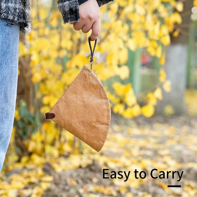 watchget コーヒーフィルター ケース　ペーパーフィルター ケース コーヒーペーパーフィルター収納バッグ タイベック 円錐 台形 2人~4人用　大容量　防水　再利用可能 携帯