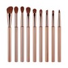 Eye Makeup Brush Set 9Pcs Eyeshadow Blending Make up Brushes Metal Handle