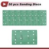 HEROFFIX 50 Pcs Car Wood Sanding Discs Smoothing Hook &