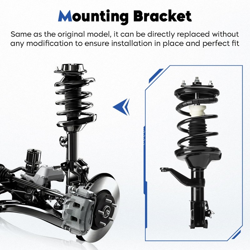 Front Complete Struts Assembly Shock Absorber Compatible with 2003-2011 Honda