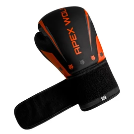 Apex Wolf Edge Boxing Gloves – Shine PU Leather, RF01 High-Density Foam Padding, Wrist Support for Training, Sparring, and Heavy Bag Work (12OZ)
