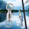 Goture Fishing Ball Bearing Swivel High Strength Stainless Steel,200pcs Barrel