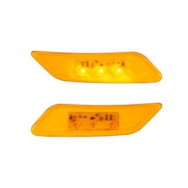 EVERESTHD 2PCS Cab Door Marker Light LED Amber Yellow Side Marker lamp Fit for Peterbilt 567 2014-up, 579 2013-up Left Driver & Right Passenger Side