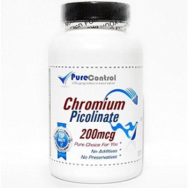 Chromium Picolinate 200mcg // 100 Capsules // Pure // by PureControl Supplements