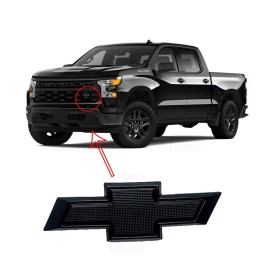 GM 2019-2025 Silverado 1500 2500 3500 HD Small Grille Bowtie Emblem 84293092 Black