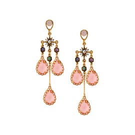 OJERRY Byzantine Baroque Medieval Victorian Statement Irregular Orange Dangle Earrings Costume Evening Formal Jewelry Accessories Outfit Romantic Cool Gifts for Her Women Dangling in Their 30s