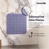 Homerella Non-Slip Shower Mat 53 x 53 cm Purple