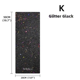 SHKALLI Professional Carbon Fiber Balayage Board,Lightweight Hairdressing Tin Foil Colouring Boards,Customisation Of Hairdresser's Tools. (Glitter Black K)