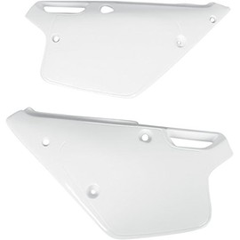 UFO YA02834046 Replacement Plastic (for Yamaha Side COVR YZ125/250 91WHITET)