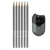 Faber-Castell Grip 2001 Pencil 2B Set of 6 with Double