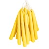Luz María- Vela de Sebo color amarillo, 26 piezas