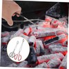 BIUDECO 2Pcs Long Handle Outdoor Tongs Heavy Duty Firewood Scissor