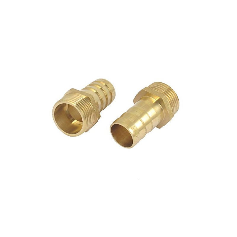 sourcingmap 3/4BSP Male Thread to 19mm Hose Barb Straight Adapter
