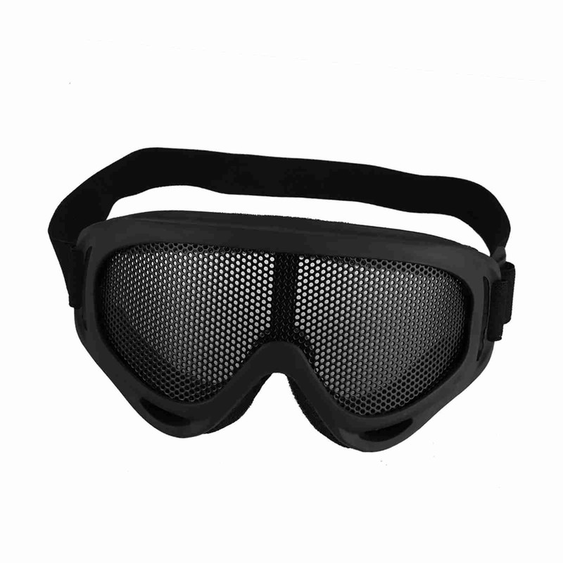 X400 Tactics Mesh Goggles Steel Lenses Sunglass Outdoor Paintball Eyewear