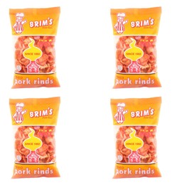 Generic SOL MAR Fried Pork Rinds - 4 Pack Crunchy Red Hot Flavorful Snack High Protein Value Parties Gift Movie Celebration Bonus Item Fexete