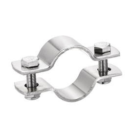 sourcing map Wall Mount Ceiling Mount Pipe Support, 304 Stainless Steel Pipe Bracket Clamp for 35mm Pipe