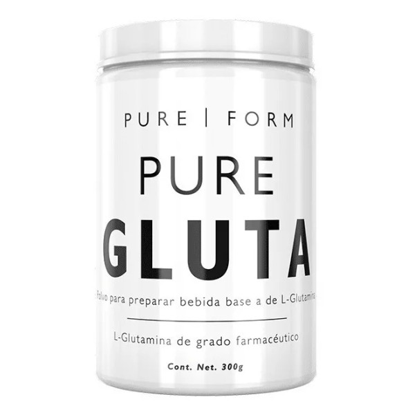 Pure Nootropics Glutamina Pure Form Pure Gluta 300 Gramos 60 Porciones Sabor Sin sabor