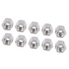 10Pcs Coupling Nut Hex M12 Stainless Steel Rod Connector Nut