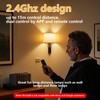 MXhme E26 2.4Ghz Rechargeable Light Bulb with Remote Control,Battery Operated