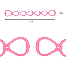 7 Ring Adjustable Resistance Bands - Non-Slip Full Body Exercise Bands for Home/Travel, 7-Level Resistance with Hand/Foot/Leg Grips (Compact & Portable)