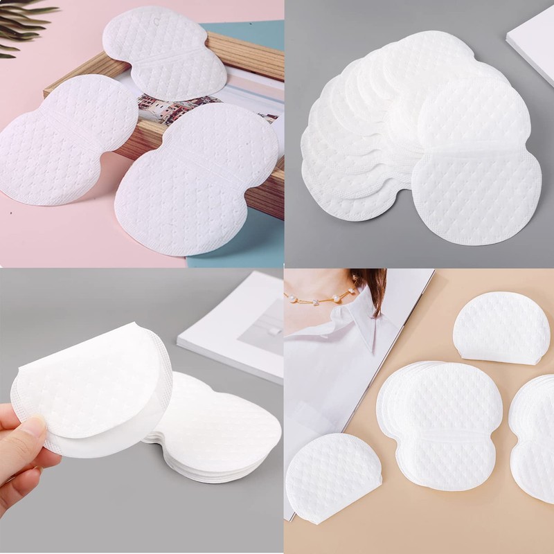 Taicols Underarm Sweat Pads, 100 Pcs Non-woven Disposable Armpit Sweat