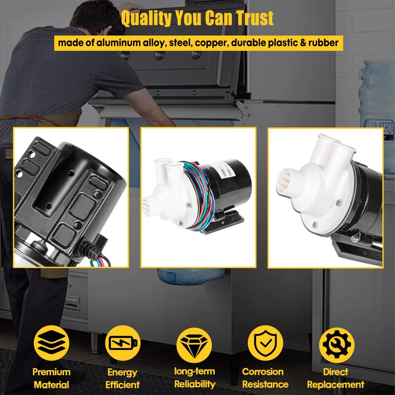 DearChan APTA92P10WD1 Water Pump Motor Assembly For Hoshizaki APTA92P10WD1 Ice