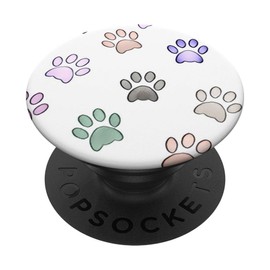 Colorful Paw Print Pop Up Cell Phone Gripper Dog Lover Gift