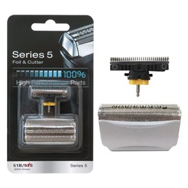 MIFADLE 51S Silver 8000 Series Shaver Foil Replace Head for Braun WaterFlex 5646 5647 5649 5751 5757 5758 Etc