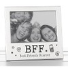 Shudehill Giftware BFF Photo Frame 73465, Metal, Silver, 14x13.5cm