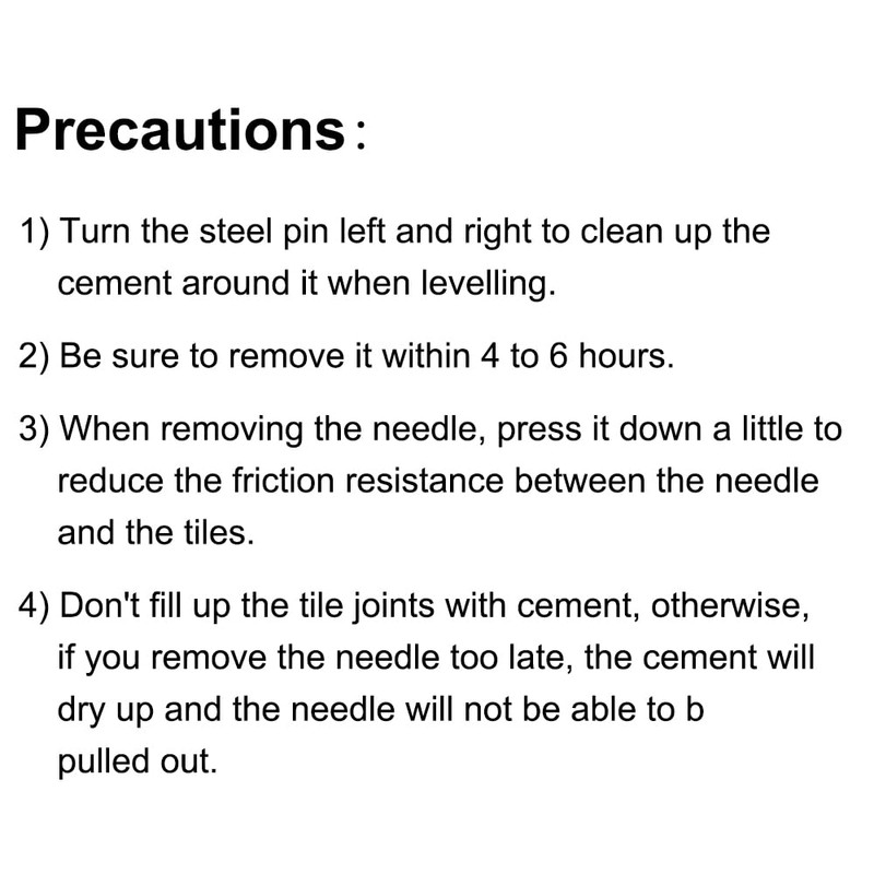 T-Pins Replacement Steel Needles Tile Leveling System, 1.5mm Tile Leveling