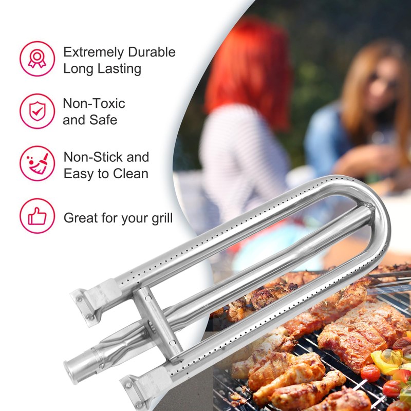 Plowo Stainless Steel Grill Burners for DCS BBQ Grills 27DBQR,