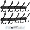 Coat Rack Wall Mount Wall Hooks ,ANEDER Hat Rack Adhesive