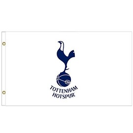 THFC Giant Tottenham Hotspur (Spurs) Crest Flag (5ft x 3ft & 100% Polyester)