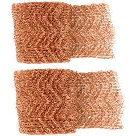 ZHSLDQ Copper Mesh,Pure Copper Wire Mesh, Hole and Gap Filler, Sturdy and Durable, Suitable for Gardens and Houses, Size 3.8" x 40"（2 Roll
