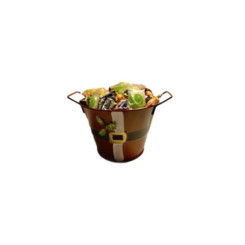 JOT Christmas Mini Metal Santa Buckets with Handles