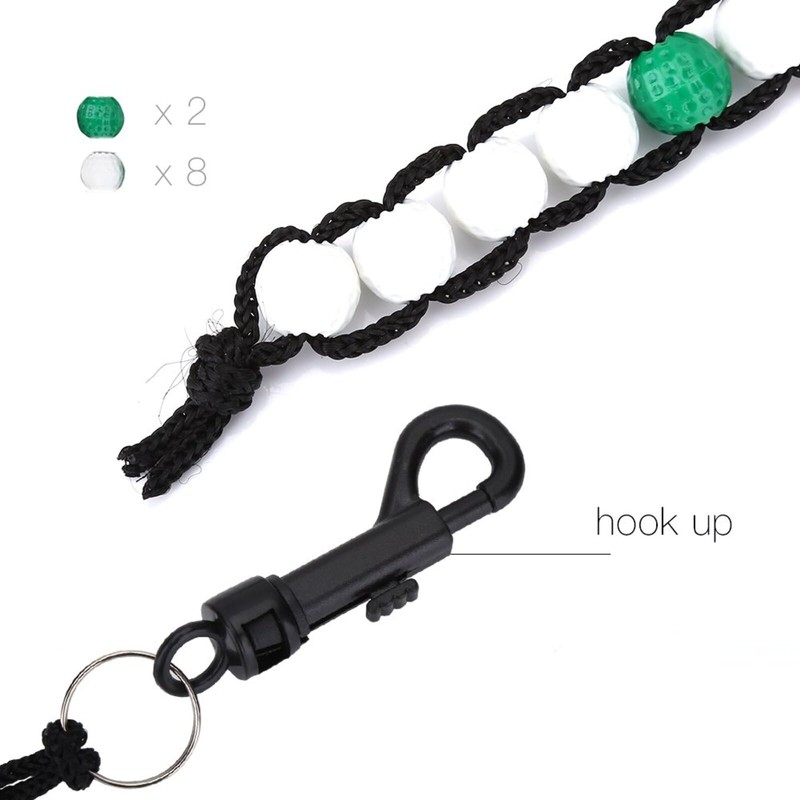 Golf Bead Counter, 2 Pcs Portable Golf Score Counters, Bead