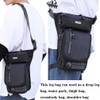 Drop Leg Bag Riñonera de Nailon Impermeable para Hombre, Multibolsillos,