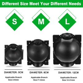 nutroeno 15 pcs Plant Root Growing Box Cloning Ball - Air Layering Reusable Plant Rooting Device, High Pressure Grafting Propagation Ball, Assisted Cutting Rooting for Plants Asexual Reproduction(L)