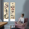 PLIGREAT 2 Pack Japanese Style Vertical Tapestry Retro Cat Aesthetic