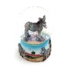 Onwomania Donkey Cute Horse Height 6.5 cm Snow Globe Glitter
