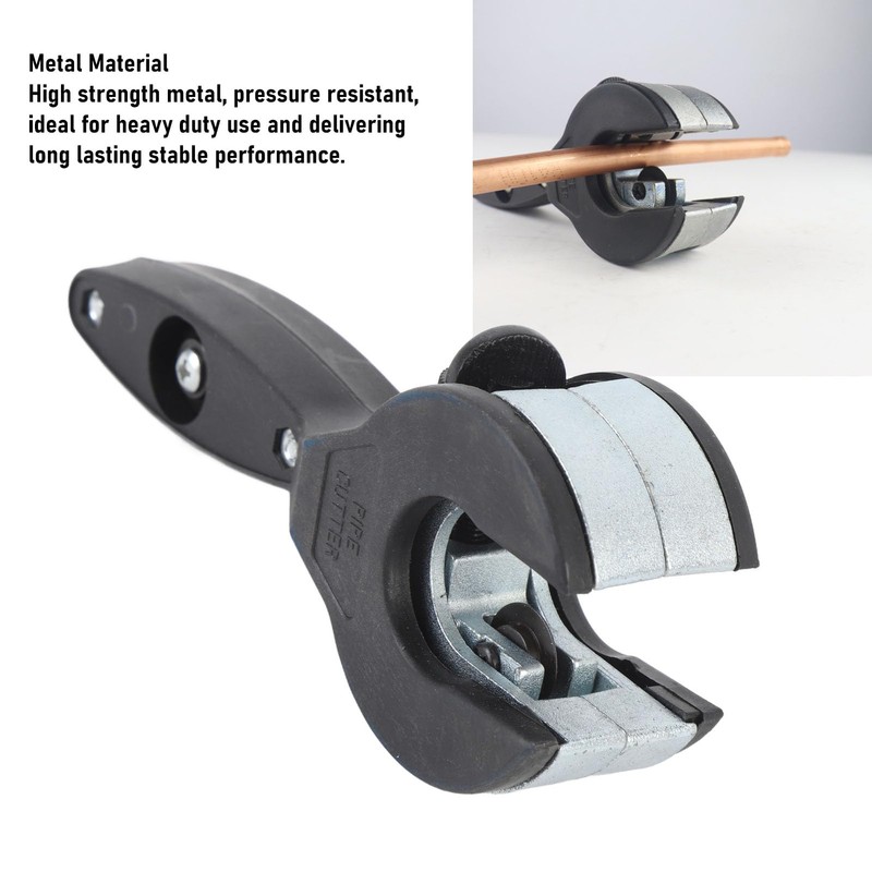 Ratcheting Tube Cutter, Adjustable Size Metal Ratcheting Pipe Cutter with