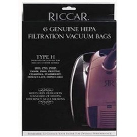 For Riccar Riccar Type H Canister Vacuum HEPA Filtration Bags 6 Pack RHH-6 by Riccar