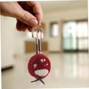 FUNOMOCYA Handmade Mushroom Charm Plush Keychain Decor Car Key Pendant
